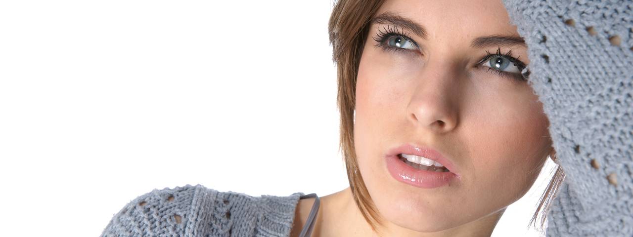 Woman Tired, Blue Eyes 