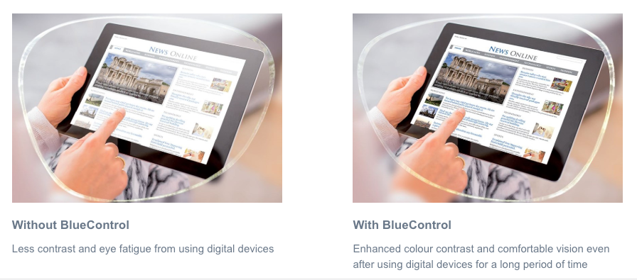 Hoya BlueControl blue light protection computer lenses in laguna beach